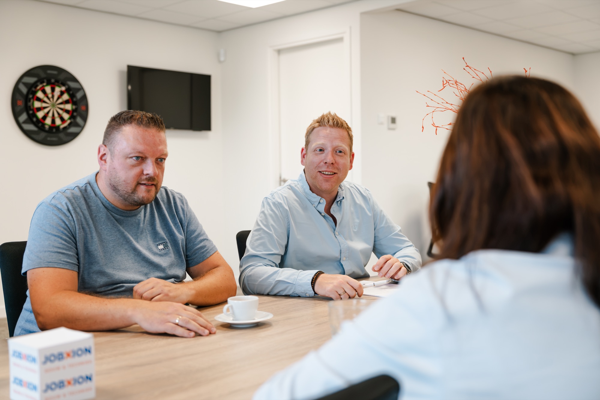 Het team van Jobxion op kantoor in Tiel